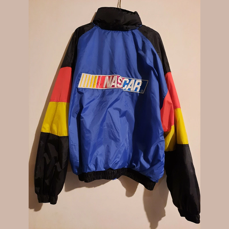 EARLY 90s Checkered Flag Sports Vintage Jacket