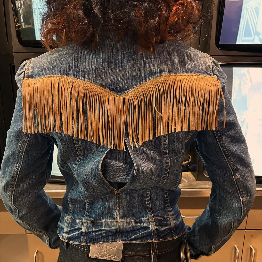 The Cowgirl Suede Fringe Jean Jacket