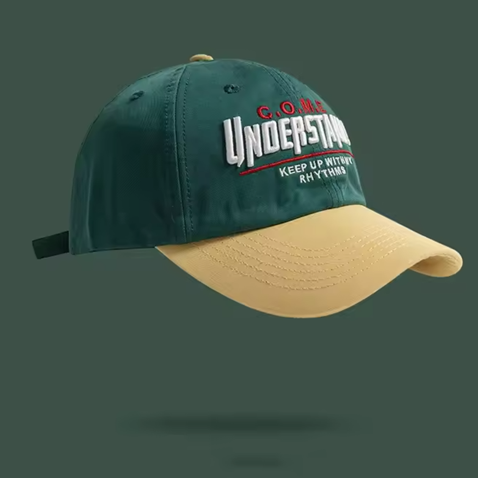 Letters Embroidery Color Blocking Baseball Cap Women men Snapback Dad Hat Outdoor Sports Sunshade Cycling Travel Hip-hop Sun Hat