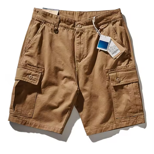 Summer American Multi Pocket camouflage overalls shorts men's casual Capris loose outer wear straight pants