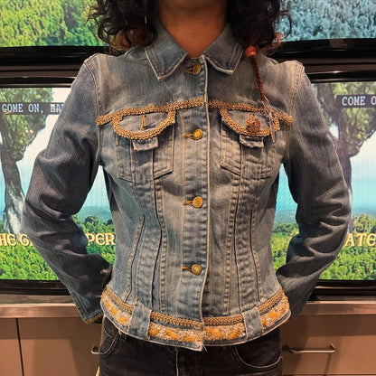 The Cowgirl Suede Fringe Jean Jacket