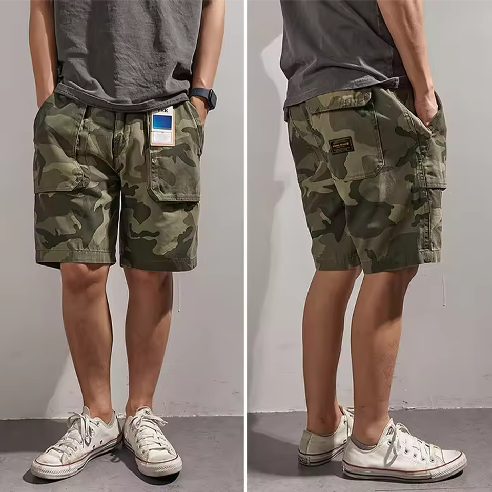 Fashion Brand Tooling Shorts Boys Summer Camouflage Pants Loose Leisure Sports Pants High Street